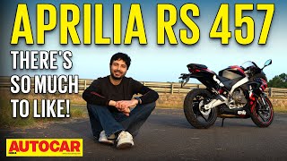 Aprilia RS 457 review  The new benchmark  First Ride  autocarindia1 [upl. by Gan]