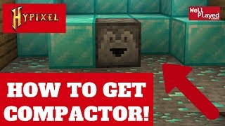 HOW TO GET THE COMPACTOR  HYPIXEL SKYBLOCK MINECRAFT [upl. by Ahsinot]