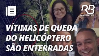 Vítimas de queda do helicóptero em Paraibuna são enterradas em SP [upl. by Youlton]