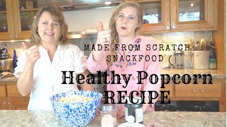 HEALTHY POPCORN RECIPE  MADE FROM SCRATCH SNACK FOOD  NUTRITIONAL FLAKES [upl. by Ailene821]