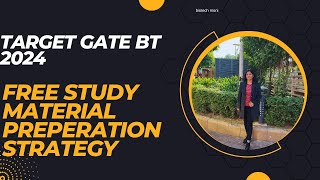 Free study material Target GATE BT 2024 biotech moni biotechnology biochemistry gate gatebt [upl. by Nnayar]