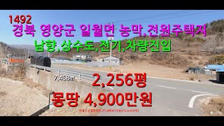 번호 1492경북 영양군 일월면 집짓고 농장할 임야전 [upl. by Iuq]