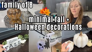 NO SCHOOL  minimal fall and halloween decoration family 8 I I day in the life of a mom of 6 [upl. by Nirmak325]