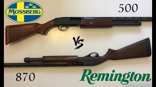 Mossberg 500 vs Remington 870 Express  The Most Popular 12 Gauge Pump Action Shotguns [upl. by Rina]