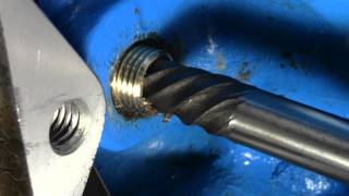 How to Use a Screw Extractor  Remove snapped off bolt from engine [upl. by Libby]