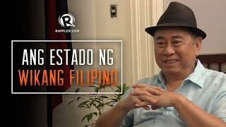 Ang estado ng wikang Filipino The state of the Filipino language [upl. by Eerb]