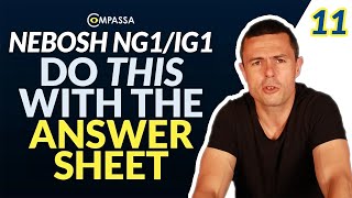 Do THIS With Your ANSWER SHEET NEBOSH NG1IG1 Exam STEP 1112 nebosh [upl. by Ademla57]