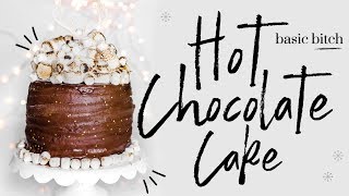 HOT CHOCOLATE CAKE  baking with meghan ∙ BAKEMAS [upl. by Dnomaj507]