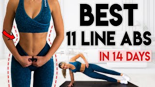 BEST 11 LINE ABS 2021  Lose Fat in 14 Days  8 minute Workout [upl. by Ocnarfnaig]