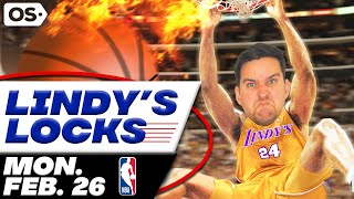 NBA Picks for EVERY Game Monday 226  Best NBA Bets amp Predictions  Lindys Leans Likes amp Locks [upl. by Shamrao199]