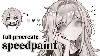 draw my new pfp with me ✦ procreate speedpaint [upl. by Ytak990]