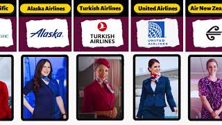 Most Beautiful Air Hostess Uniforms by Different Airlines [upl. by Dorion]