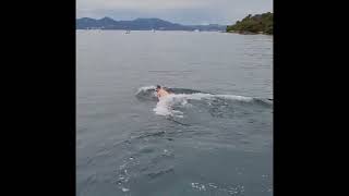 Testing the Seabob diving scooter in the sea near Antibes Côte d’Azur seabob antibes [upl. by Novihc]