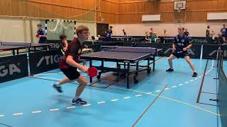 Malte Nilsson vs Nikolai Karlsen  Herrjunior 20  Sweden GP Kristianstad Open 2024 [upl. by Nehgam951]