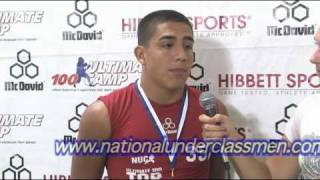 DB MVP  Junior  Jacob Garza  Top Prospect Camp 2010 [upl. by Pinsky]