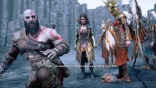 Kratos Dies In Valhalla Scene  God Of War Ragnarok Valhalla DLC [upl. by Meikah43]