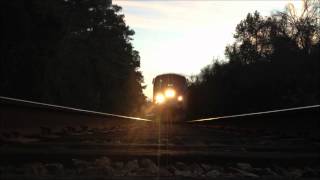 Amtrak Auto Train Goes Over My Camera 122013 [upl. by Oralle353]