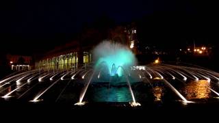 Mariánské Lázně Singing Fountain at Night [upl. by Eivlys]