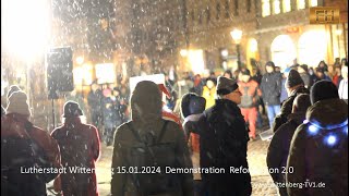 Lutherstadt Wittenberg  Montagsdemo vom 15Jan2024 [upl. by Esbensen]