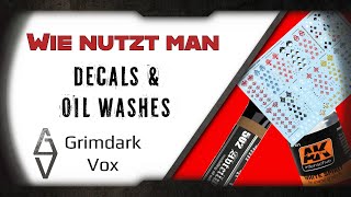 Miniature Magic  Wie nutzt man Decals und Oil Washes richtig Anfänger Tutorial für Warhammer Minis [upl. by Munroe]