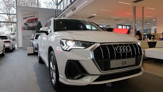 2021 Audi Q3 S Line 35 TDI 150 hp  Visual Review [upl. by Stafani237]