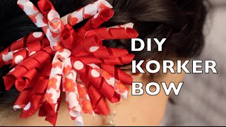 DIY Korker Hair Bow  How To Make A Korker Ribbon Bow [upl. by Wiersma725]