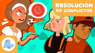 RESOLUCIÓN DE CONFLICTOS para niños 🤝 Asertivo 😡 Agresivo 😞 Pasivo 😒 Pasivoagresivo [upl. by Orland]