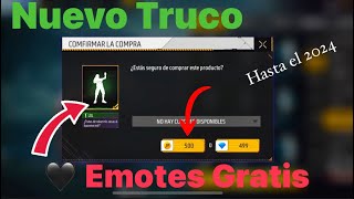 COMO TENER TODOS los EMOTES GRATIS en FREE FIRE  HASTA EL 2024 [upl. by Cilla]