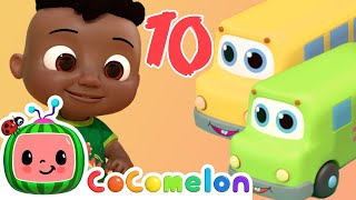 10 Little Buses  More Nursery Rhymes amp Kids Songs  ABCs and 123s  Learn with Its Cody Time [upl. by Sungam]