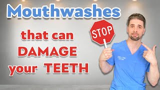 Mouthwashes that Can Damage Your Teeth  Dental Hygienist Explains [upl. by Holmen]