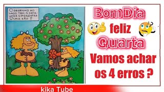 Jogo dos 4 erros Diversão Passa tempo Vídeo Pra descontrair 👍🌹🌹🌹 [upl. by Oiliruam]