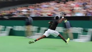 Gael Monfils 25 Impossible Sprints That Shocked The Tennis World Super Speed [upl. by Maxi28]