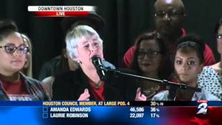 Houston Mayor Annise Parker HERO Concession Speech [upl. by Yenmor743]