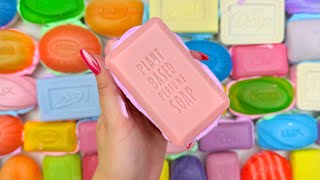 ASMR 4K★Soap boxes with foamampglitter★Cutting cubes★ [upl. by Llesig]