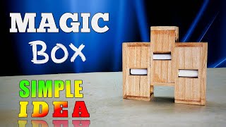 Magic box simple idea  magic wooden box [upl. by Eidnim]