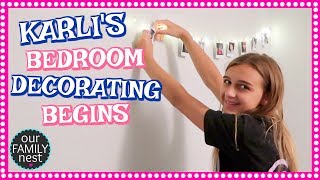 KARLIS BEDROOM DECORATING BEGINS [upl. by Vachel261]