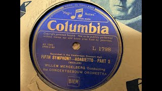 Mengelberg  Adagietto of Symphony No 5 by Mahler [upl. by Auohs598]