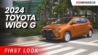 2024 Toyota Wigo G First Look  ZigwheelsPh [upl. by Tini]