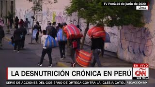 CNN Redacción Con Gabi Frías El Crecimiento De La Desnutrición Y Hambre Infantil En Perú  51923 [upl. by Eetse730]