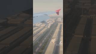 Sharjah airport sky view n landing 🛬 music enjoyeverydayoflife [upl. by Sherborne315]