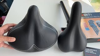 The Bikeroo Oversized Bike Seat is the most COMFORTABLE bicycle seat Ive EVER owned [upl. by Ez992]