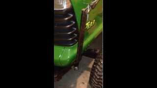 Attaching Snow Blade to a John Deere LT133 [upl. by Des]