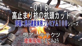 【018 高止まり杭の杭頭カット】現場に見る建築実務プレミアム１００シリーズ [upl. by Nylrehc712]