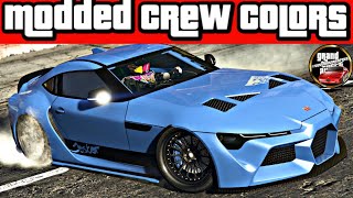 TOP 10 BEST CREW COLORS IN GTA 5 ONLINE [upl. by Boycey]