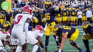 Michigan Wolverines vs Fresno State Bulldogs full Game College Football Highlight Luxury Sports 101 [upl. by Dolphin291]