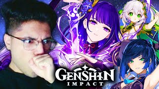 HONKAI FAN Reacts to EVERY Genshin Impact CHARACTER DEMO TRAILER [upl. by Curkell]