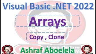 Visual Basic Net 2022 104 Arrays Copy  Clone [upl. by Asiul]