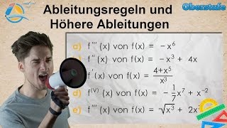 Ableitungsregeln und Höhere Ableitungen  Oberstufe ★ Übung 1 [upl. by Albin174]