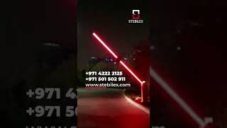 Gate Barrier with Custom addon Red amp Green LED Strip Lights  Dubai  Stebilex shorts [upl. by Yeroc]