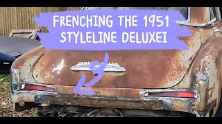 Frenching the 1951 styline deluxe taillights [upl. by Trey]